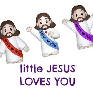 Accessories | Little Jesus Loves You Figurines Bundle Of 5 | Poshmark